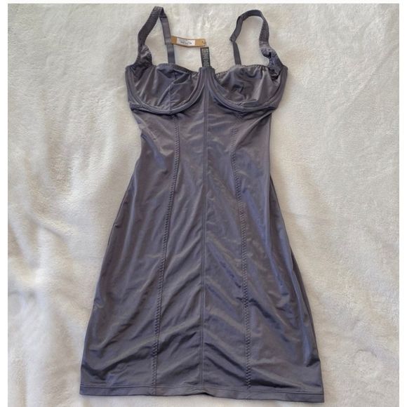 SKIMS Dresses & Skirts - SKIMS Satin Stretch Dress - Armor NWT medium